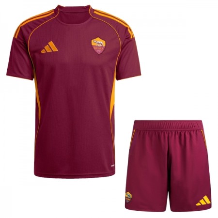 Camisolas AS Roma Criança 1º Equipamento Principal 2025-26 Manga Curta Camisolas AS Roma Criança 1º Equipamento Principal 2025-26 Manga Curta